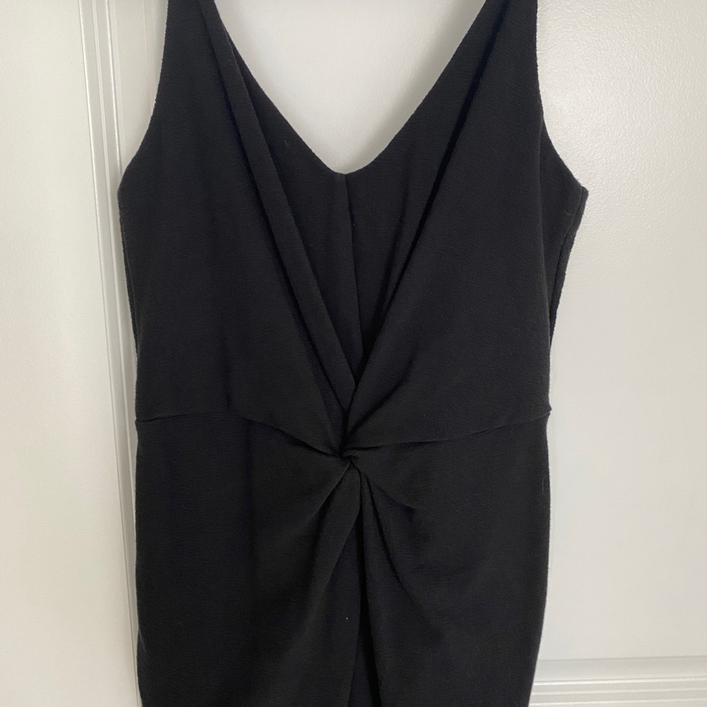 H&M black midi dress